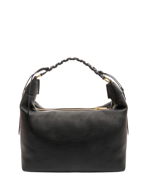 RHEA Borsa a spalla in pelle con tracolla Nero - Borse Donna