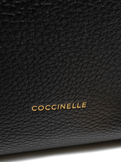 RHEA Borsa a spalla in pelle con tracolla Nero - Borse Donna