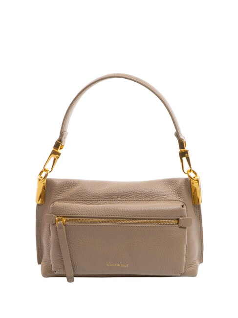 HYLE Borsa piccola in pelle doppia funzione warm taupe - Borse Donna