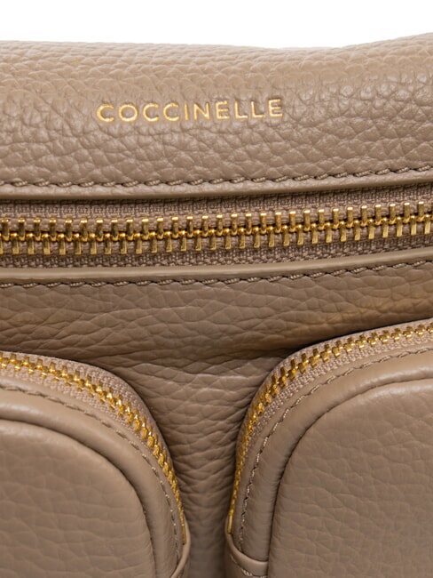 HYLE Borsa piccola in pelle doppia funzione warm taupe - Borse Donna