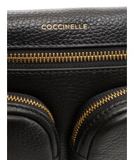 COCCINELLE HYLE Borsa piccola in pelle doppia funzione Nero - Borse Donna - 5