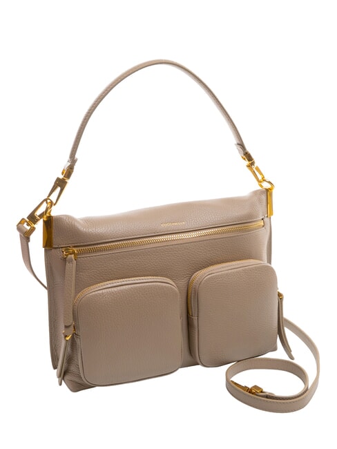 HYLE Borsa media in pelle doppia funzione warm taupe - Borse Donna