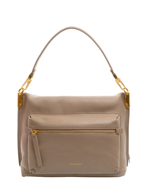 HYLE Borsa media in pelle doppia funzione warm taupe - Borse Donna