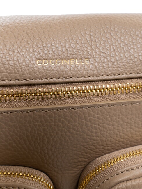 HYLE Borsa media in pelle doppia funzione warm taupe - Borse Donna