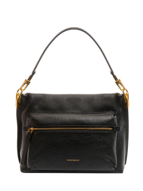 HYLE Borsa media in pelle doppia funzione Nero - Borse Donna