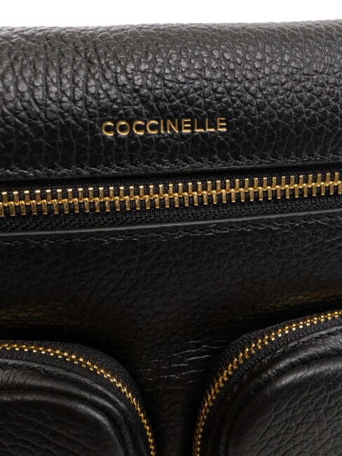 HYLE Borsa media in pelle doppia funzione Nero - Borse Donna