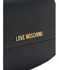LOVE MOSCHINO CHUNKY TAB Borsa a tracolla con flap Nero - Borse Donna - 3