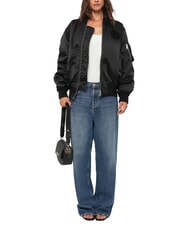 LOVE MOSCHINO CHUNKY TAB Borsa a tracolla con flap Nero - Borse Donna - 5