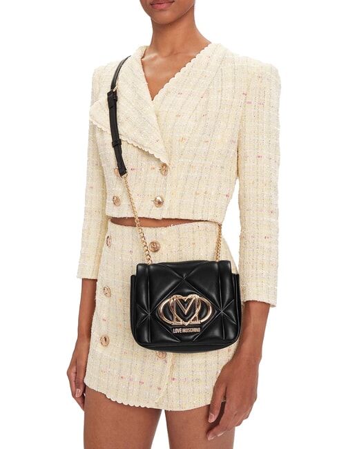 EMBOSSED Borsa mini a tracolla Nero - Borse Donna