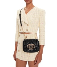 LOVE MOSCHINO EMBOSSED Borsa mini a tracolla Nero - Borse Donna - 5