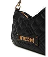 LOVE MOSCHINO QUILTED Borsa doppia funzione Nero - Borse Donna - 4