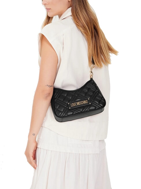 QUILTED Borsa doppia funzione Nero - Borse Donna