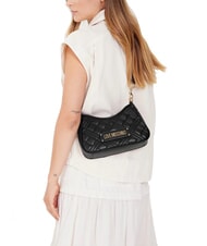 LOVE MOSCHINO QUILTED Borsa doppia funzione Nero - Borse Donna - 5