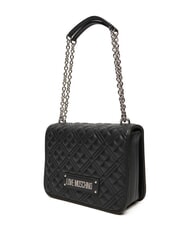 LOVE MOSCHINO QUILTED Borsa a spalla doppia funzione Nero/nero - Borse Donna - 2