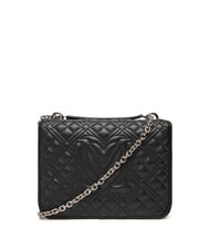 LOVE MOSCHINO QUILTED Borsa a spalla doppia funzione Nero/nero - Borse Donna - 3