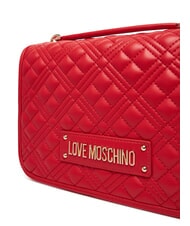 LOVE MOSCHINO QUILTED Borsa a spalla doppia funzione ROSSO - Borse Donna - 4