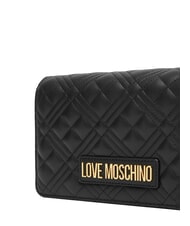 LOVE MOSCHINO SMART DAILY Pochette con tracolla metallica Nero - Borse Donna - 4
