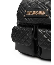 LOVE MOSCHINO QUILTED Zaino con due tasche Nero - Borse Donna - 4