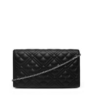 LOVE MOSCHINO SMART DAILY Pochette con tracolla metallica Nero/nero - Borse Donna - 2