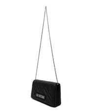 LOVE MOSCHINO SMART DAILY Pochette con tracolla metallica Nero/nero - Borse Donna - 3