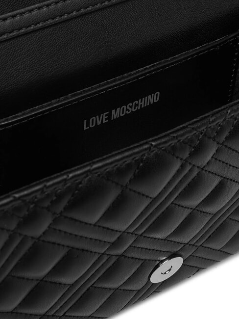 SMART DAILY Pochette con tracolla metallica Nero/nero - Borse Donna