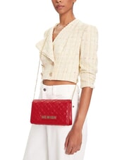 LOVE MOSCHINO SMART DAILY Pochette con tracolla metallica ROSSO - Borse Donna - 5