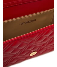 LOVE MOSCHINO SMART DAILY Pochette con tracolla metallica ROSSO - Borse Donna - 6