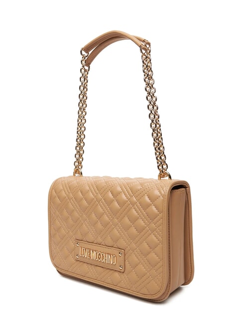 QUILTED Borsa a spalla doppia funzione beige - Borse Donna