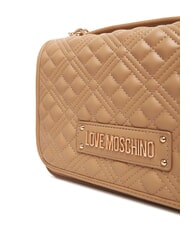 LOVE MOSCHINO QUILTED Borsa a spalla doppia funzione beige - Borse Donna - 3
