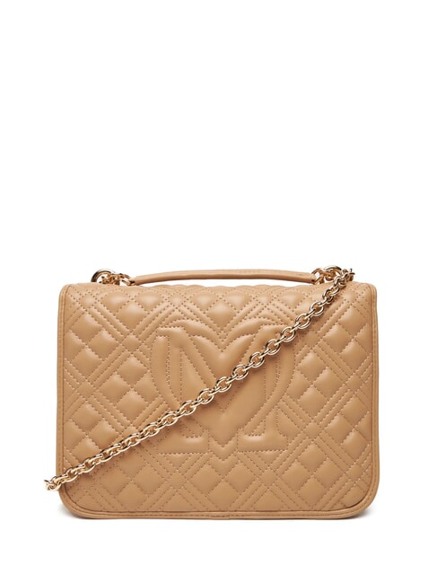 QUILTED Borsa a spalla doppia funzione beige - Borse Donna