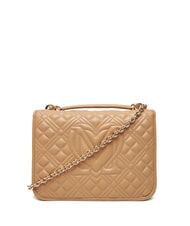 LOVE MOSCHINO QUILTED Borsa a spalla doppia funzione beige - Borse Donna - 4