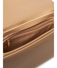LOVE MOSCHINO QUILTED Borsa a spalla doppia funzione beige - Borse Donna - 5