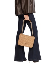 LOVE MOSCHINO QUILTED Borsa a spalla doppia funzione beige - Borse Donna - 6