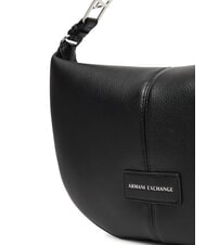 ARMANI EXCHANGE LIZ PEBBLE Borsa hobo media a spalla black - Borse Donna - 3