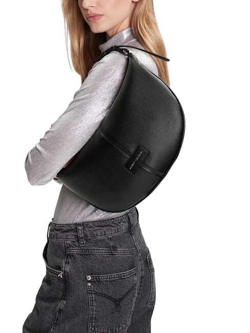 LIZ PEBBLE Borsa hobo media a spalla black - Borse Donna