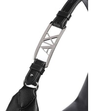 ARMANI EXCHANGE LIZ PEBBLE Borsa hobo grande a spalla black - Borse Donna - 3