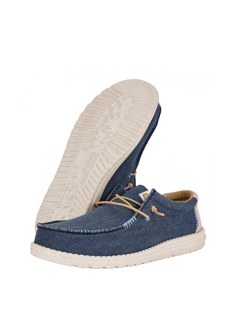 WALLEY COASTLINE JUTE M Mocassini in tessuto intrecciato easy-on navy - Scarpe Uomo