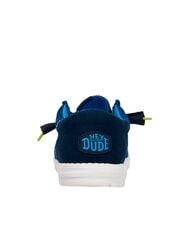 HEY DUDE WALLY FUNK OPEN MESH Mocassini easy-on in tessuto mesh blue/white - Scarpe Uomo - 4