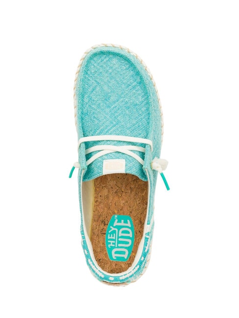 WENDY FUNK COASTAL JUTE Mocassini easy-on in juta ceramic blue - Scarpe Uomo