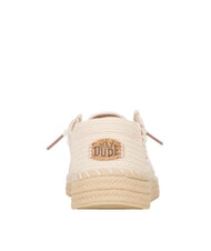 HEY DUDE WENDY ESPADRILLE RETRO PALM Mocassini easy-on in juta pale pink/white - Scarpe Uomo - 4