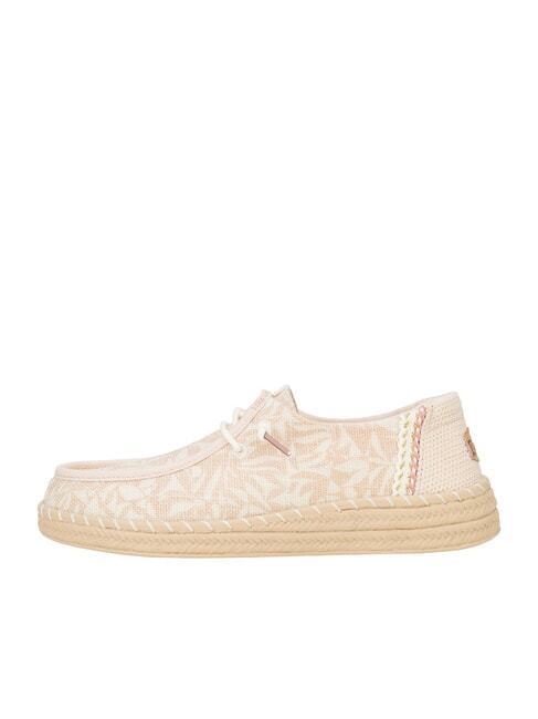 WENDY ESPADRILLE RETRO PALM Mocassini easy-on in juta pale pink/white - Scarpe Uomo