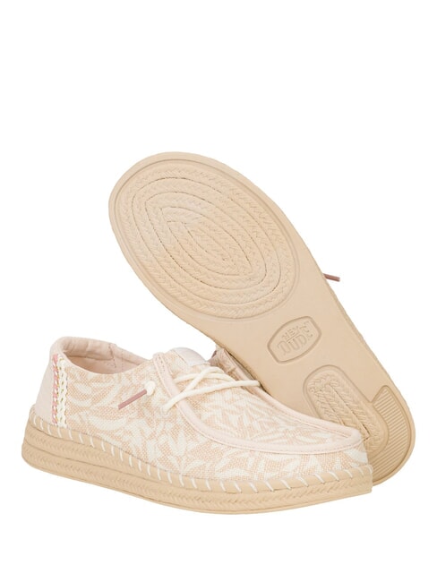 WENDY ESPADRILLE RETRO PALM Mocassini easy-on in juta pale pink/white - Scarpe Uomo