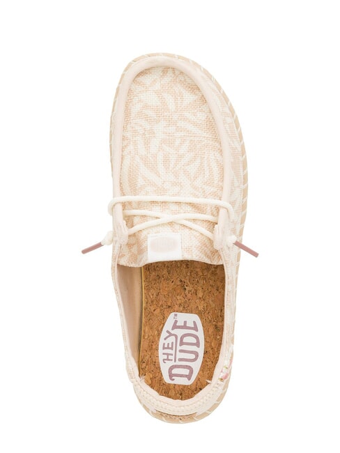 WENDY ESPADRILLE RETRO PALM Mocassini easy-on in juta pale pink/white - Scarpe Uomo