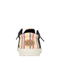 HEY DUDE WALLY RESORT Mocassini misto lino dettagli in sughero black/multi - Scarpe Uomo - 4