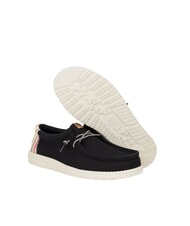 HEY DUDE WALLY RESORT Mocassini misto lino dettagli in sughero black/multi - Scarpe Uomo - 6
