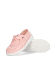 HEY DUDE WENDY CROCHET Scarpe slip-on ricamate in cotone pale pink - Scarpe Donna - 5