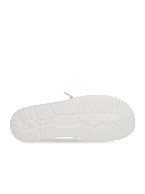 WENDY CROCHET Scarpe slip-on ricamate in cotone pale pink - Scarpe Donna