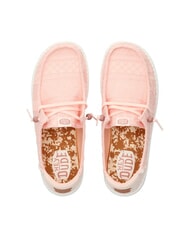 HEY DUDE WENDY CROCHET Scarpe slip-on ricamate in cotone pale pink - Scarpe Donna - 3