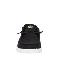 HEY DUDE WENDY EYELET LACE Mocassini traforati texture fiori nero - Scarpe Donna - 3