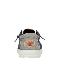 HEY DUDE WALLY JUTE Mocassini easy-on in canvas black/granite grey - Scarpe Uomo - 4